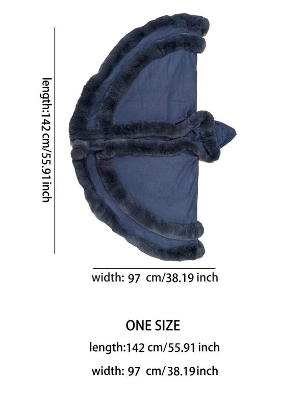 Luxury Plush Hooded Cape Shawl
